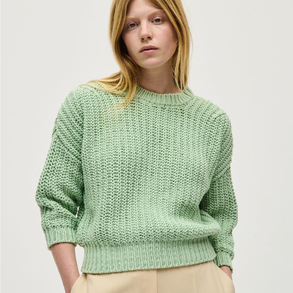 Babaa 18 green 100% Spanish cotton jumper sweater